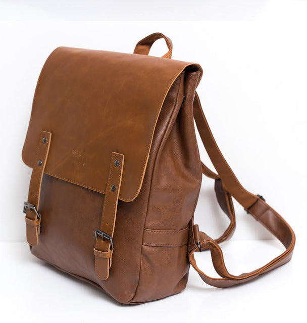THREE BOX Vegan Leather Dual Strap Backpack – VEGIA Bags – Vegan backpacks, vegan handbags, vegan totes & vegan laptop bags