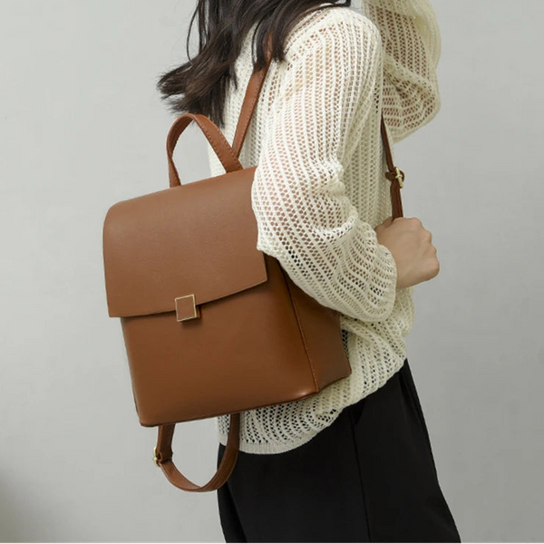 MODERN Vegan Leather Small Backpack – VEGIA Bags – Vegan backpacks, vegan handbags, vegan totes & vegan laptop bags