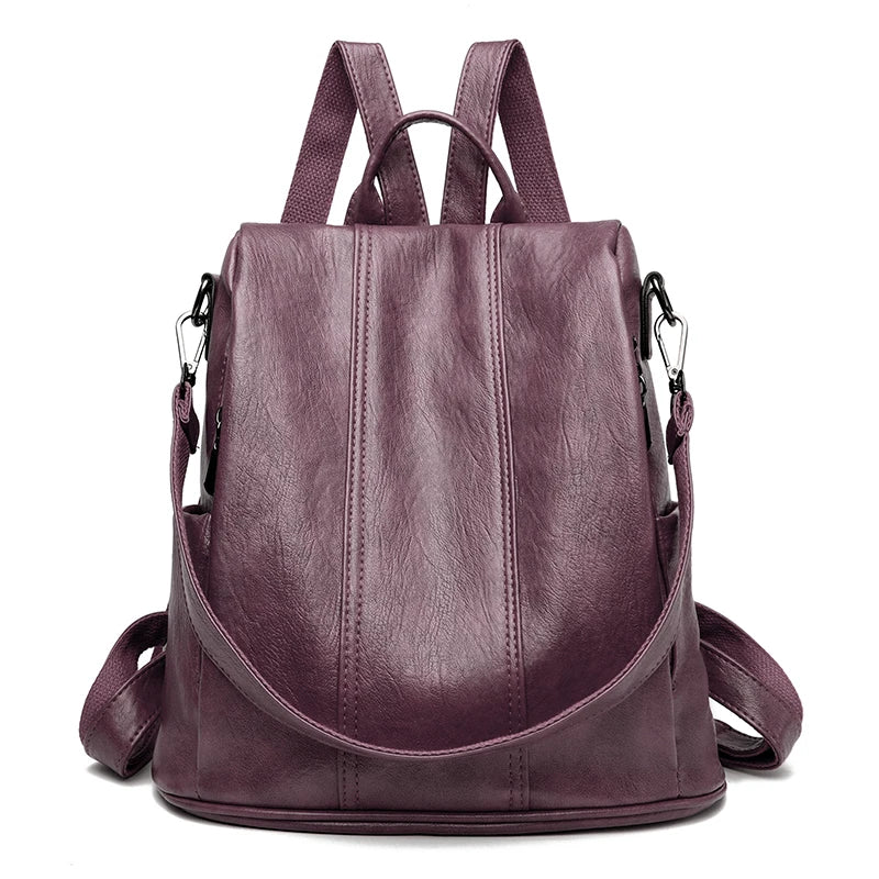 VINTAGE Small Vegan Leather Backpack