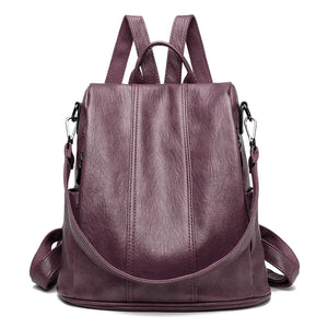 VINTAGE Small Vegan Leather Backpack