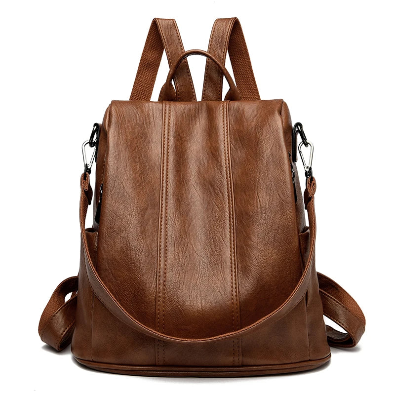 VINTAGE Small Vegan Leather Backpack