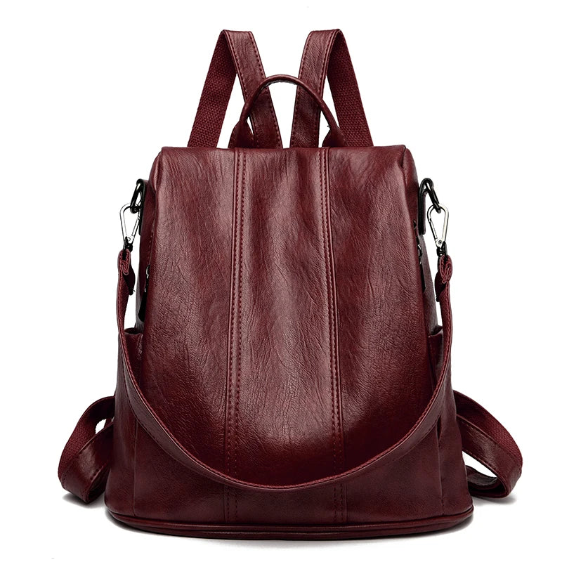 VINTAGE Small Vegan Leather Backpack