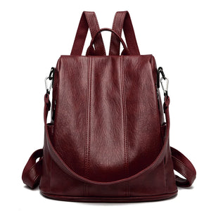 VINTAGE Small Vegan Leather Backpack