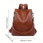 RETRO Vegan Leather Backpack