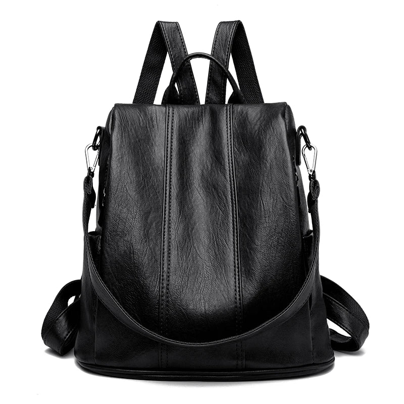 VINTAGE Small Vegan Leather Backpack