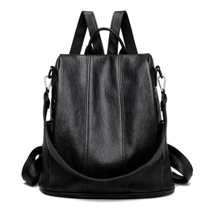 VINTAGE Small Vegan Leather Backpack