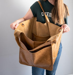 Tote Bag for School Handmade Leather Tote Bag. Tote Bag With -  Norway