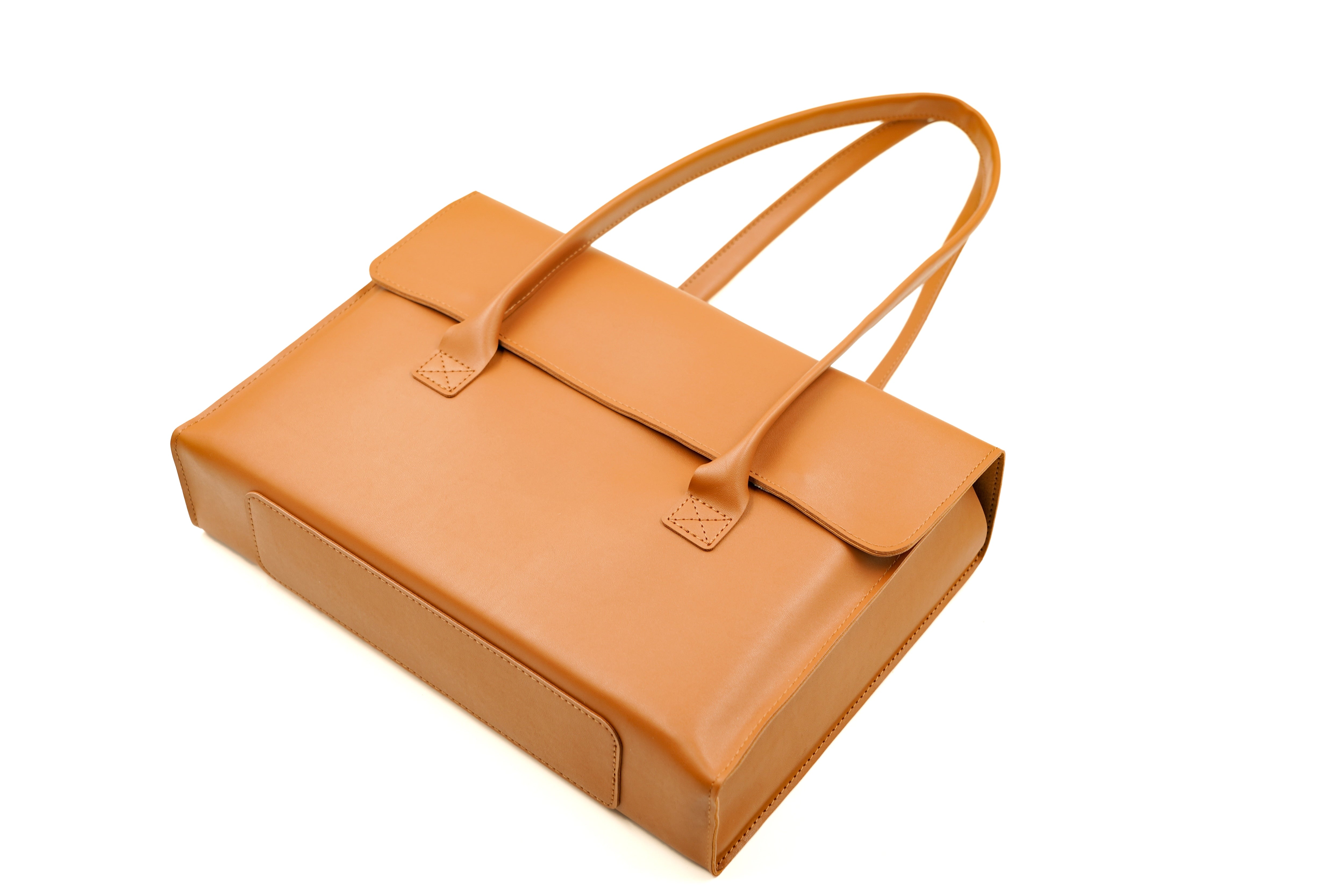 VINTAGE Vegan Leather Laptop Handbag
