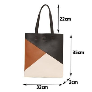 MODERN Vegan Leather Shoulder Tote Bag