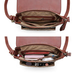 ECOSUSI Vegan Leather and Canvas Handbag