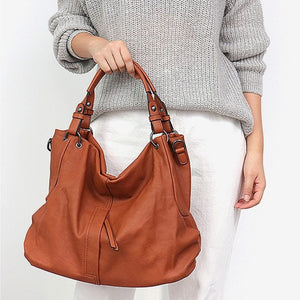 Caramel Colour Vegan Leather Handbags Shoulder Cute Bags
