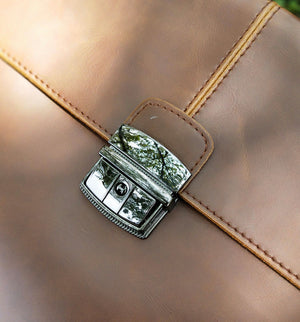 CLASSIC Vintage Vegan Leather Briefcase