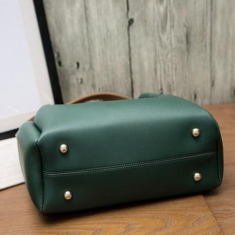 RETRO Vegan Leather Handbag With Shoulder Strap