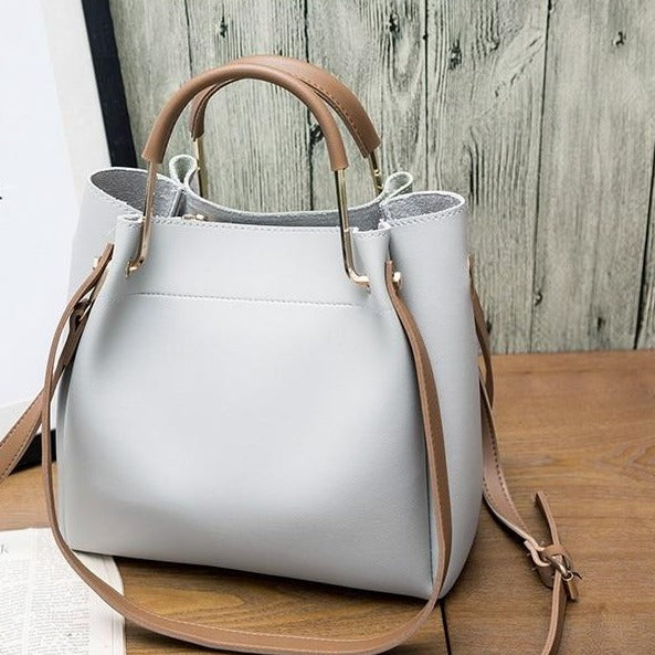 RETRO Vegan Leather Handbag With Shoulder Strap – VEGIA Bags