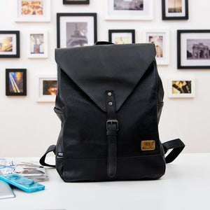 THREE BOX Vegan Leather Backpack THREE BOX Vegan Leather Backpack