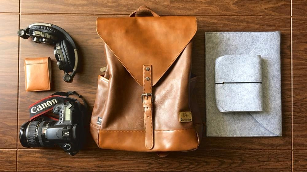 THREE BOX Vegan Leather Backpack – VEGIA Bags – Vegan backpacks, vegan ...