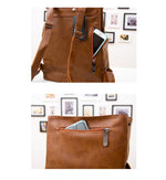 THREE BOX Vegan Leather Backpack – VEGIA Bags – Vegan backpacks, vegan ...