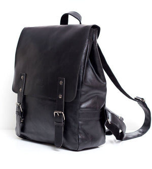 THREE BOX Vegan Leather Dual Strap Backpack – VEGIA Bags – Vegan backpacks, vegan handbags, vegan totes & vegan laptop bags